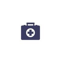 First aid kit icon vector