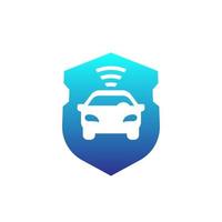 car alarm vector icon