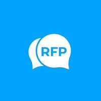 RFP, request for proposal icon, vector graphic