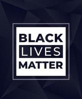 black lives matter modern poster vector