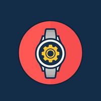 reparación de relojes, icono de reloj inteligente vector