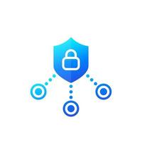 cyber security vector icon for web