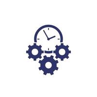 efficiency, efficient process icon on white vector