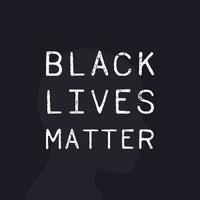 black lives matter poster, vector