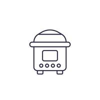 electric cooker, vector line icon