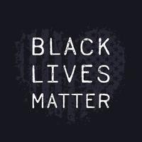 cartel de la materia de vidas negras, corazón grunge con bandera americana vector
