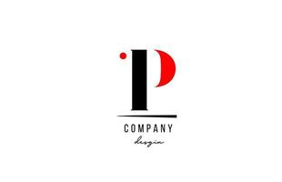 P letter logo alphabet design icon for company and business vector