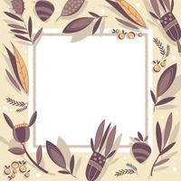 Winter Floral Background vector