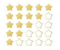 5 star icon vector illustration eps10. Rating review flat icon for apps and websites, infographics - Vector