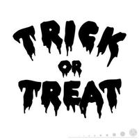 Icon vector graphic of trick or treat. Icon in black and white style.