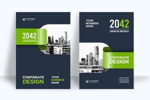 City Background Business Book Cover Design Template vector