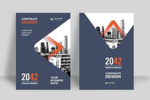 City Background Business Book Cover Design Template vector