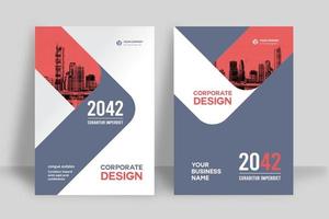 City Background Business Book Cover Design Template vector