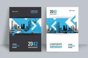 City Background Business Book Cover Design Template vector