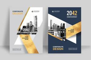 City Background Business Book Cover Design Template vector