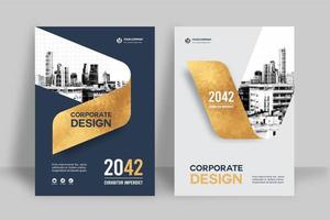 City Background Business Book Cover Design Template vector