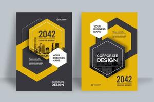 City Background Business Book Cover Design Template vector