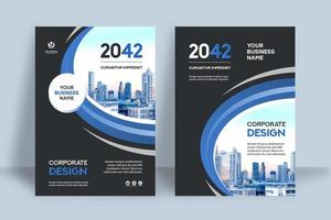 City Background Business Book Cover Design Template vector