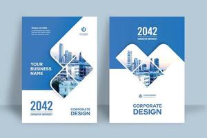 City Background Business Book Cover Design Template vector