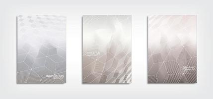 Minimal template design. Abstract geometric halftone gradients background. Vector. vector