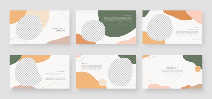 Modern presentation templates. Business presentation template and page layout design. vector