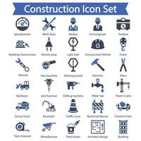 Construction icon set vector