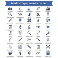 Medical Equipment icon set vector