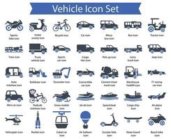 Vehicle icon set vector