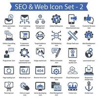 SEO and Web icon set 2 vector