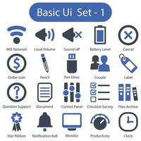 Basic Ui Set 1 vector