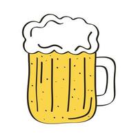 beer jar drink vector