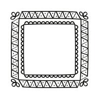 square form draw frame vector