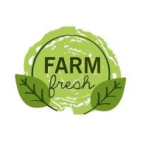 farm fresh label vector