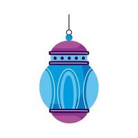 lámpara eid mubarak vector