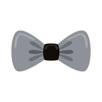 gray bowtie accessory vector