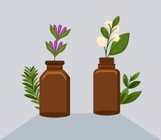 two essentials oils vector