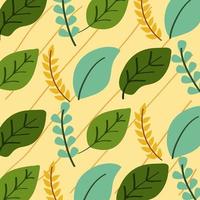 ecology leafs pattern vector