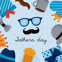 fathers day frame vector