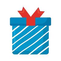 blue striped gift vector