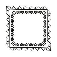 square draw figures frame vector