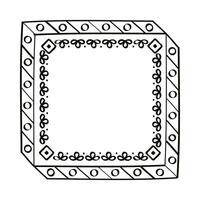 square draw figures frame vector