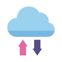 tecnología de computación en la nube vector