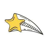 shooting star icon vector