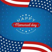 memorial day poster vector