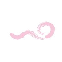 pink wave brush vector