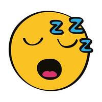 asleep emoji character vector