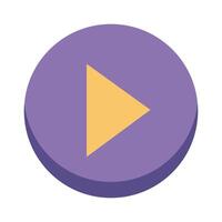play interface button vector