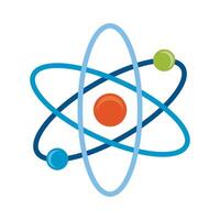 atom molecule icon vector