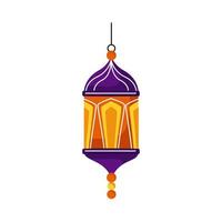 eid mubarak lantern vector