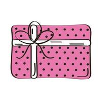 pink gift present vector